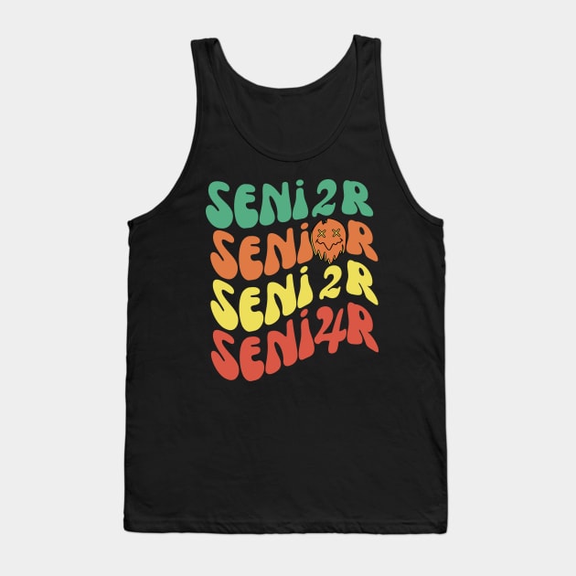 Retro Groovy Senior 2024 Tank Top by Teewyld